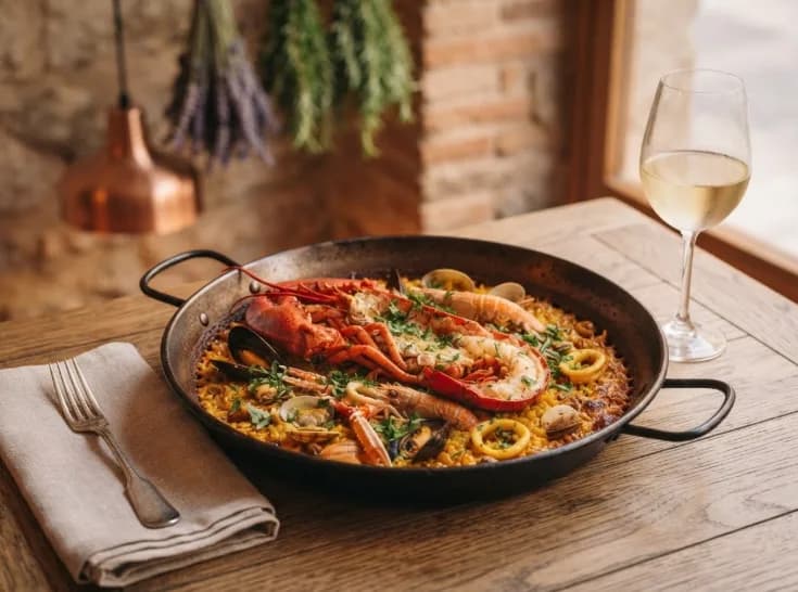Carpaccio de gamba roja